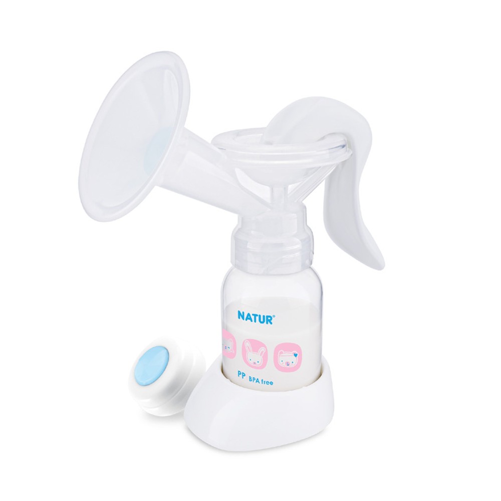 ที่ปั๊มนมแม่ เครื่องปั๊มนม ที่ปั๊มนมมือ ปั๊มนมแบบมือ ปั๊มนมคันโยก แบรนด์ Natur รุ่น MN-2 ของแท้