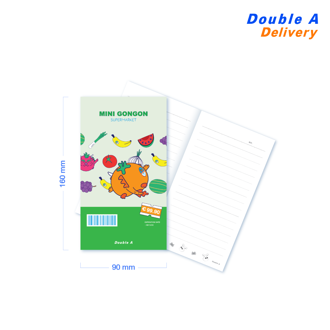 สมุดมุงหลังคา 90X160มม24แผ่น ลาย Gon Gon 1 เล่ม (คละแบบ)