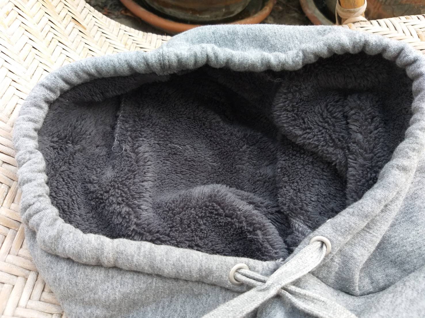 ที่อุ่นคอพร้อมหมวก Disney ลิขสิทธิ์แท้ บุขนด้านใน