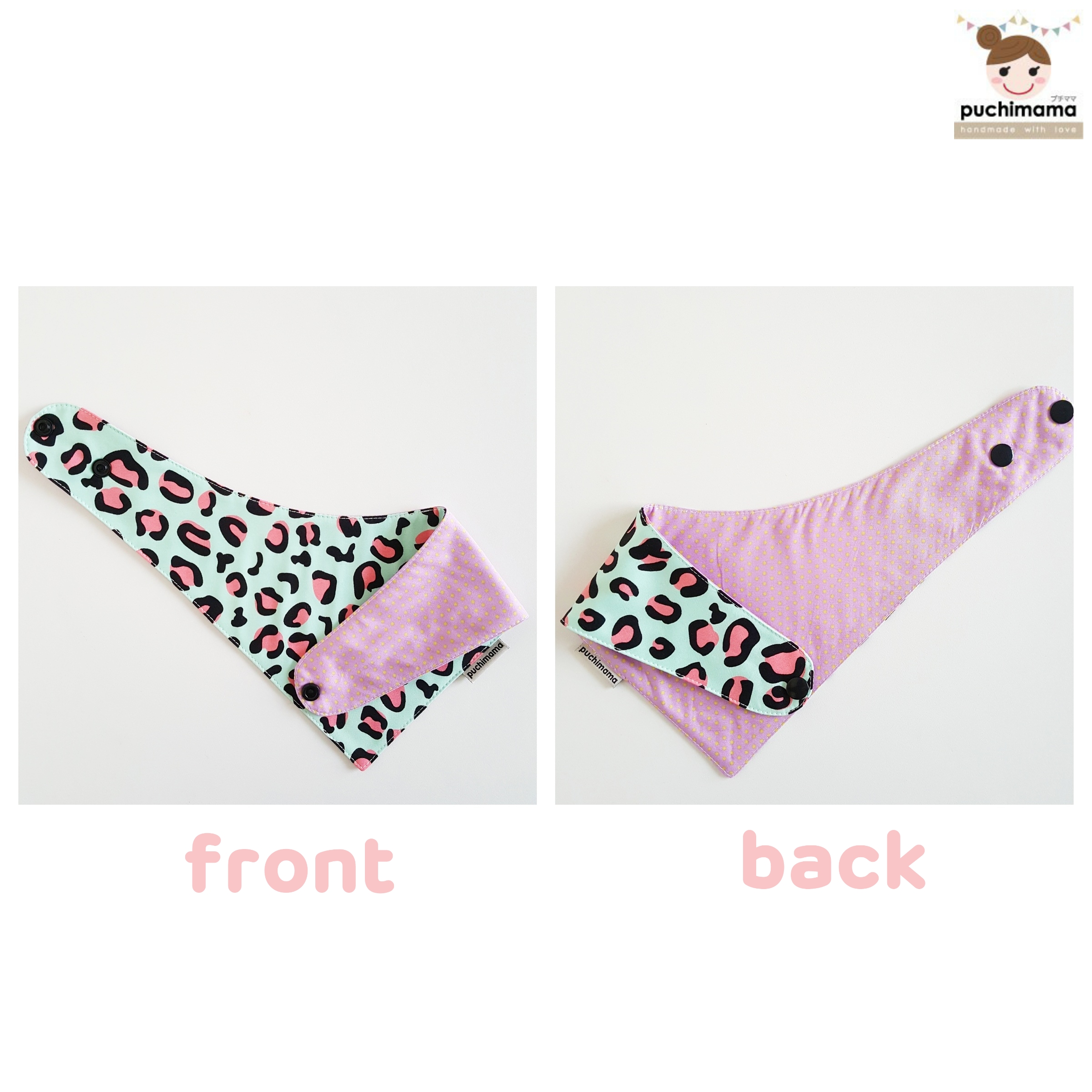 Puchimama "Reversible Bandana" Bib"