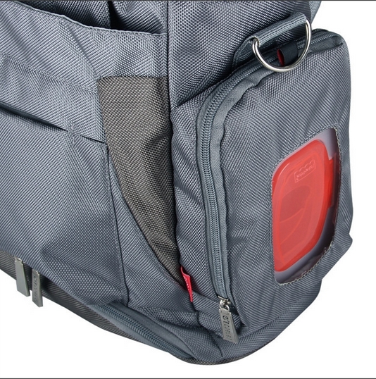 Ecosusi กระเป๋าคุณแม่ กระเป๋าสัมภาระคุณแม่ กระเป๋าแม่ลูกอ่อน สะพายได้ แถมผ้ารองเปลี่ยนผ้าอ้อม ผลิตจากไนล่อนคุณภาพสูง ทนทาน ช่องใส่ของเยอะ (สีเทา)