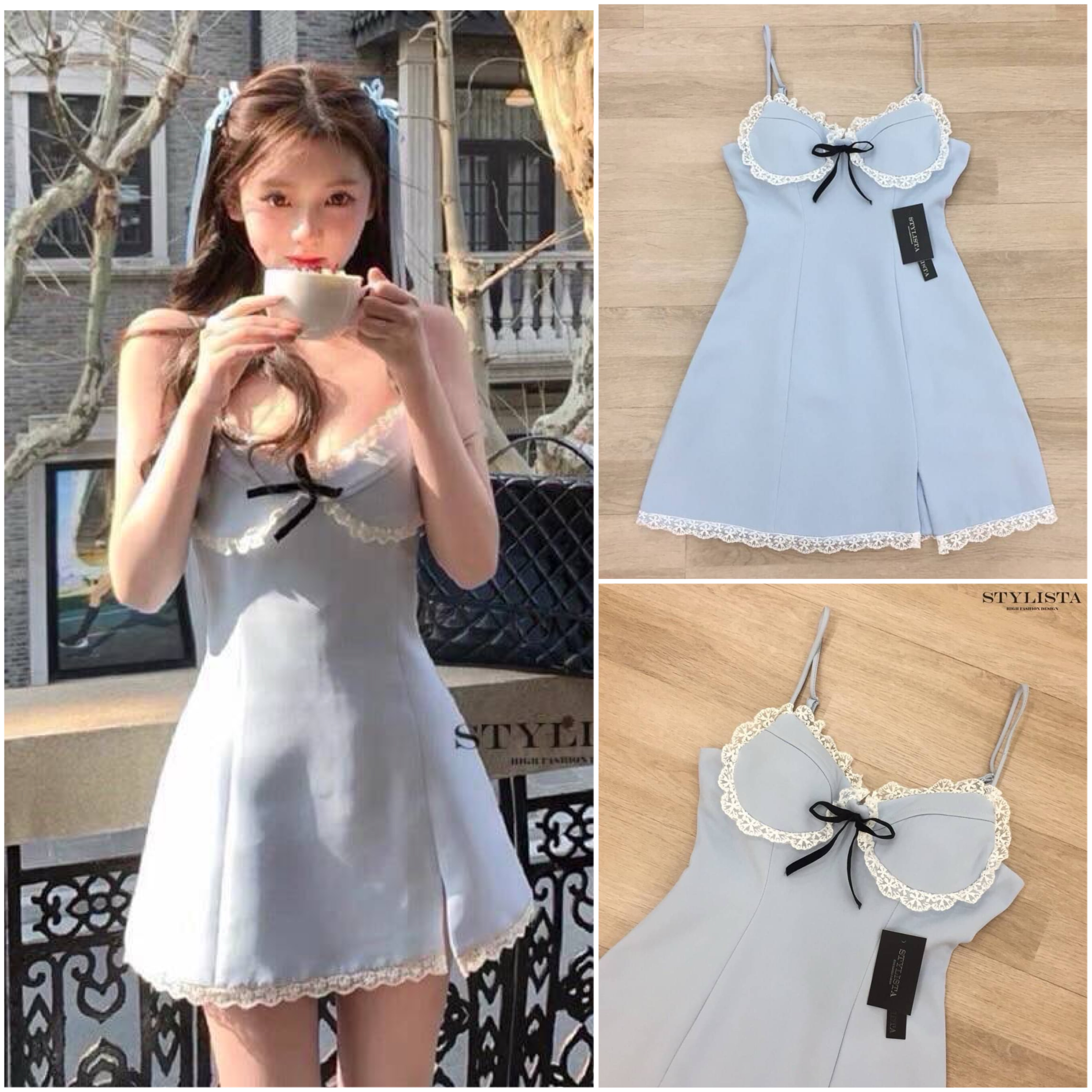 เดรสใส่สวยน่ารักมาก ต้องมีติดตู้ไว้เลย แพลตเทินดีงาม ใส่สวยเปะสุดๆ ใส่สบาย สินค้าคุณภาพ (พร้อมส่ง)