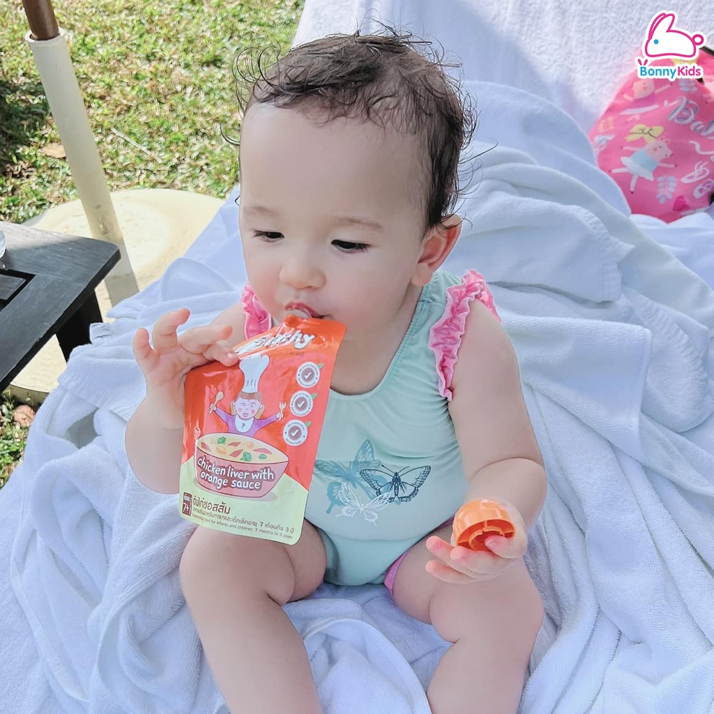 Peachy (พีชชี่) อาหารเสริมสำหรับเด็ก สูตรผสมเนื้อสัตว์ (7 เดือนขึ้นไป)