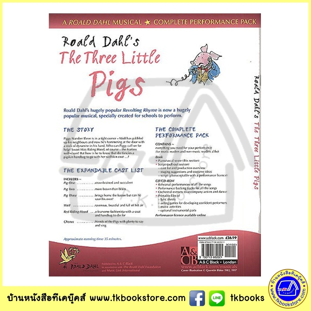 Roald Dahl : The Three Little Pigs - A Tail Twistingly Treacherous Musical ละครเพลงลูกหมูสามตัว