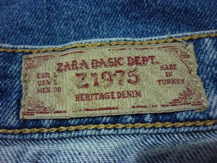 กระโปรงยีนส์ไซด์ใหญ่ ZARA 34.5-48-15