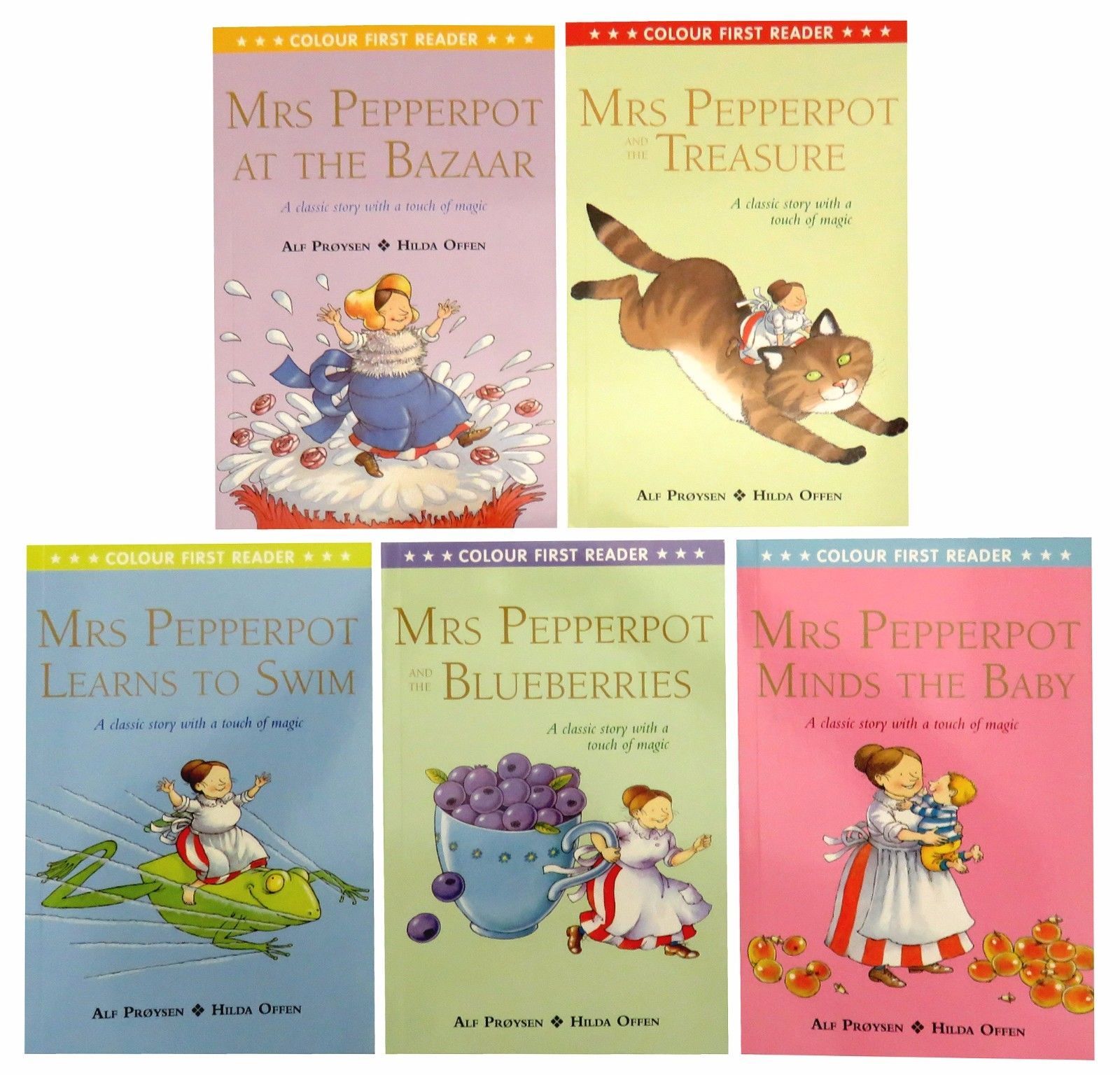 Alf Proysen : Mrs Pepperpot : Colour First Reader 5 Books Set เซตหนังสือส่งเสริมการอ่าน 5 เล่ม