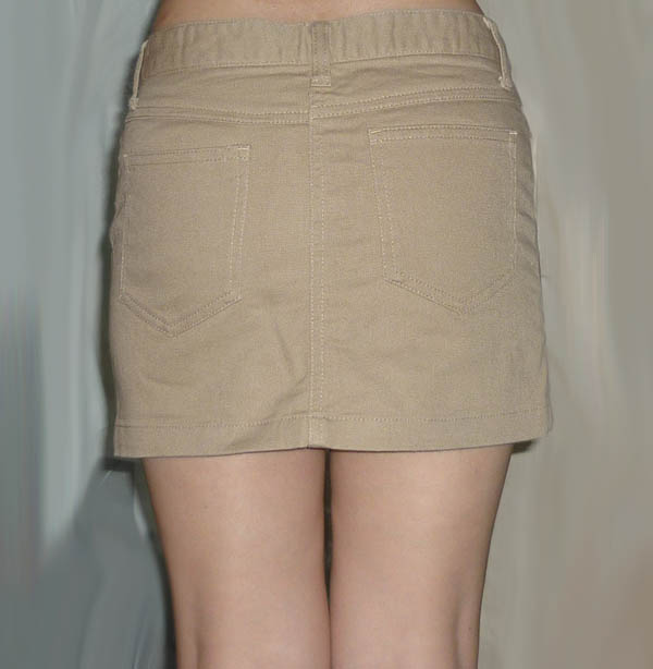 กระโปรงผ้ายีนส์ดีไซน์เรียบๆ จากญี่ปุ่นค่ะ 29-32-11.5