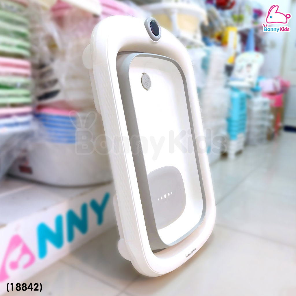 (18842) Bubble beans (บับเบิ้ล บีน) อ่างอาบน้ำเด็กพร้อมขาตั้ง 3in1 รุ่น nubble มาพร้อมที่วัดอุณหภูมิ