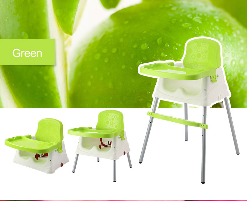 เก้าอี้ทานข้าวเด็ก 3 in 1 Booster ขาตั้งปรับระดับได้