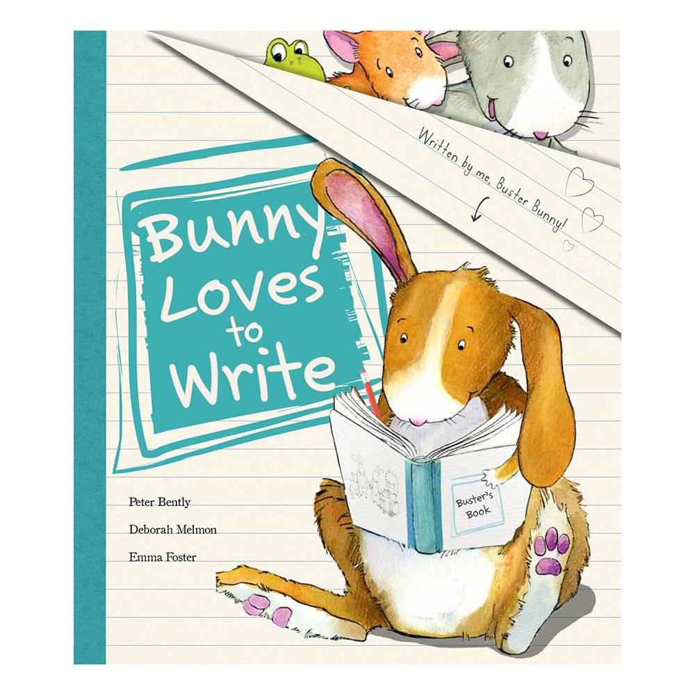 Peter Bently : Bunny Loves to Write : นิทานภาพ กระต่ายชอบเขียนหนังสือ ปีเตอร์ เบนท์ลี่ จาก Shark in the Dark