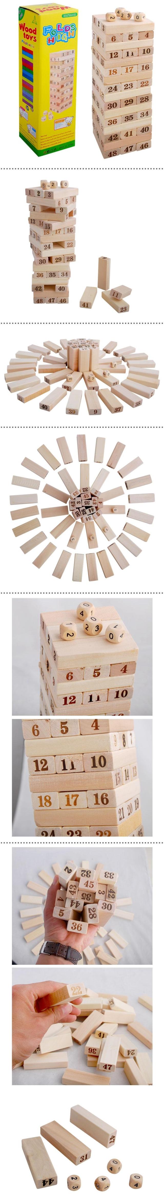 ของเล่นไม้ เกมถอดแท่งไม้ ของเล่นตึกถล่ม Uno Stacko อูโน่ สแตกเกอร์