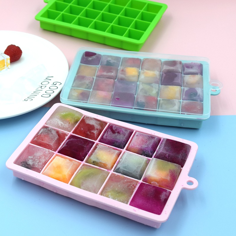 ที่ทำน้ำแข็ง ฟรีซอาหารเด็ก ซิลิโคนฟรีซเก็บอาหารเด็กอ่อน มีฝาปิด NanaBaby