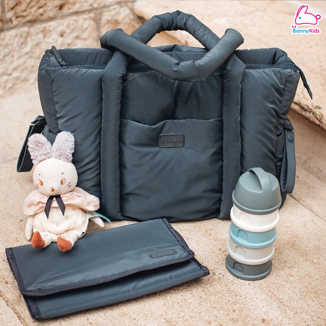BEABA (เบียบา) Puffy Paris Changing Bag "Puffy" กระเป๋าสัมภาระ พร้อมช่องเก็บของ และที่เปลี่ยนผ้าอ้อม