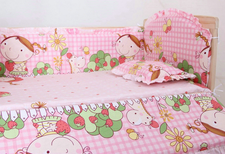 (ส่งฟรี) NanaBaby เครื่องนอนทารก เครื่องนอนเด็ก ชุดเครื่องนอนในเปลเด็ก หมอน+เบาะรองนอน+กันกระแทกโดยรอบ (ไม่รวมเปลไม้)