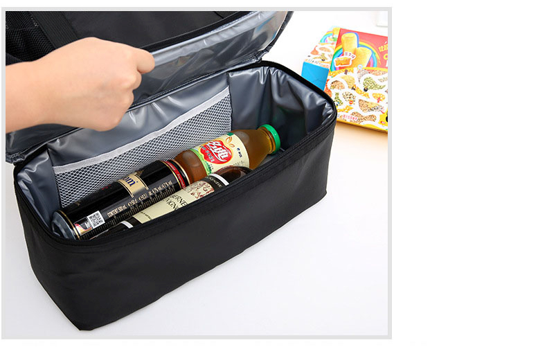 กระเป๋าเก็บความเย็น สะพายได้ เป็นตาข่าย เก็บอุณหภูมิร้อน-เย็น รูปทรงสวย เก๋ กะทัดรัด คุณภาพดี มีดีไซน์ (สีดำ)