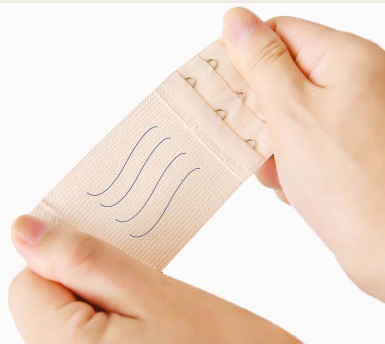 แผ่นต่อหลังเสื้อชั้นใน 3 ตะขอ แบบมียางยืด สำหรับใส่ด้านหลังเสื้อใน เพิ่มขนาดรอบใต้อก