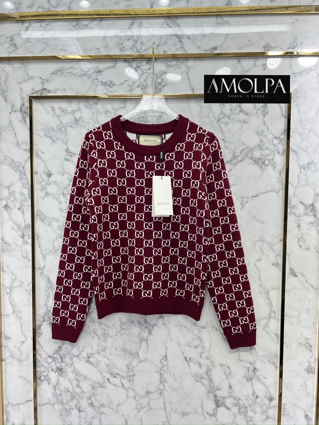 SWEATER GUCCI KNIT งานสวยสุดปังชนช๊อป สวยจี๊ด เนื้อผ้าดีม๊าก ผ้าใส่สบายมาก ห้ามพลาด ใส่สบายสุดๆ ใส่สบาย : สินค้าคุณภาพ (พร้อมส่ง)
