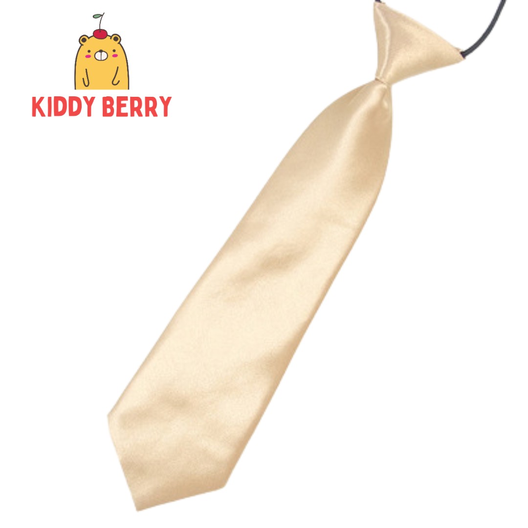 เนคไทเด็ก เนกไทเด็กสำเร็จรูป ผ้าซาติน สวมใส่ง่าย สำหรับเด็กวัย 1-12 ปี