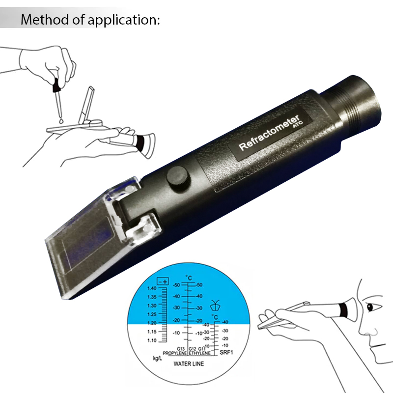 Refractometer สำหรับวัดค่าถ่วงจำเพาะ(ถ.พ.)ของน้ำกรดแบตเตอรี่ รุ่น R503