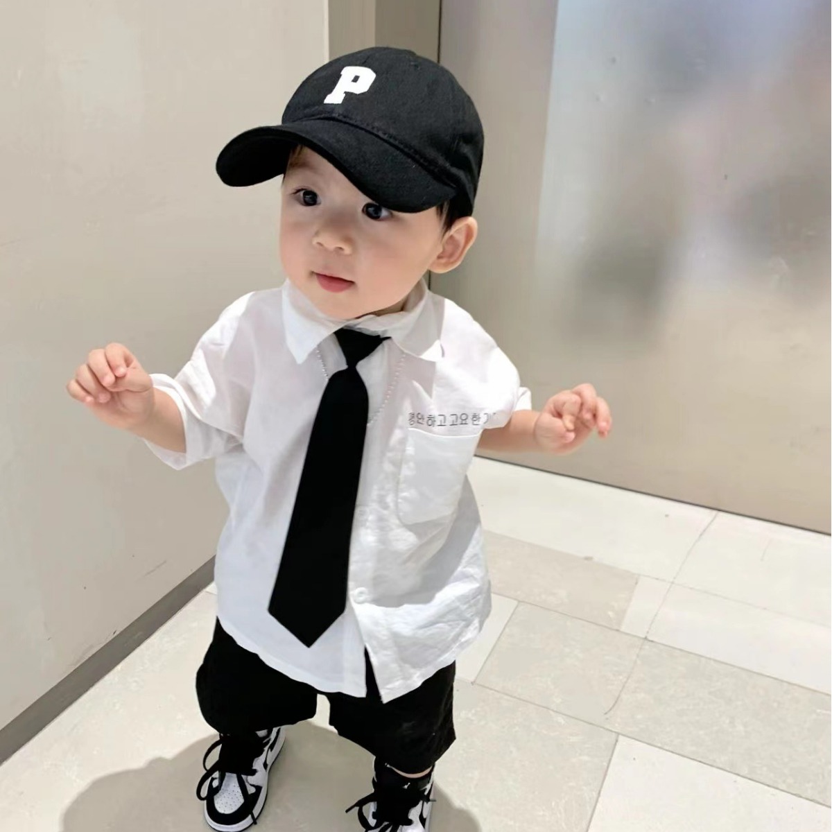 เนคไทเด็ก เนกไทเด็กสำเร็จรูป ผ้าซาติน สวมใส่ง่าย สำหรับเด็กวัย 1-12 ปี