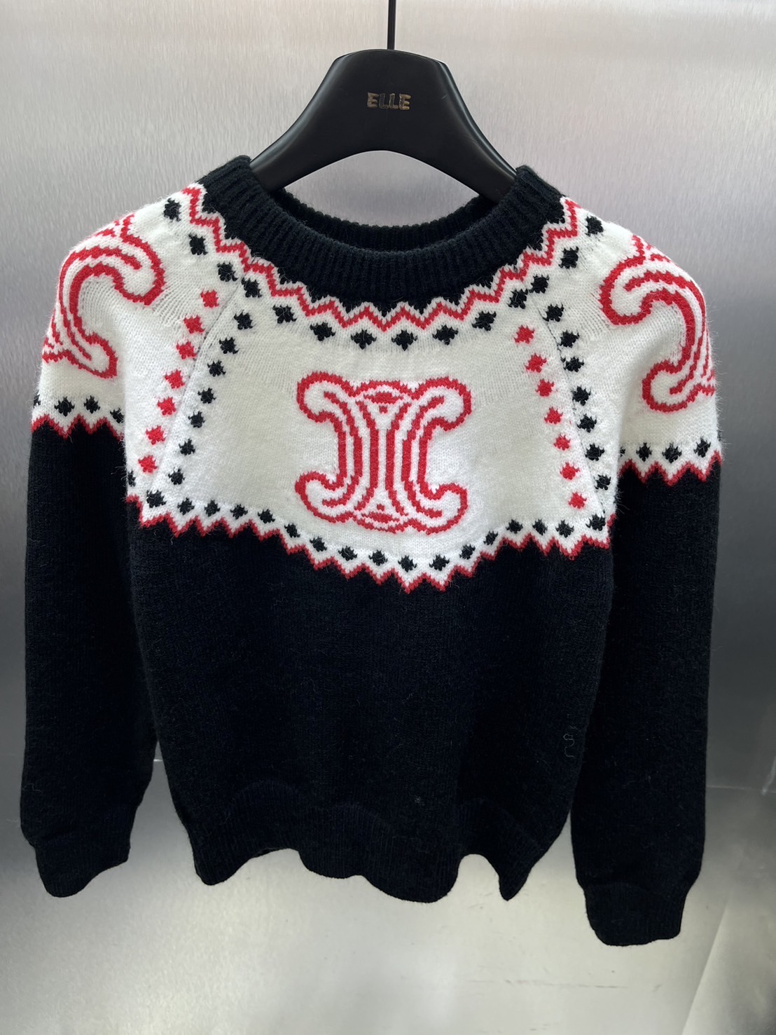 สเวตเตอร์ทอลายVintage สวยเรียบหรู งานไฮเอ็น ใส่สบาย : สินค้าคุณภาพ (พร้อมส่ง)