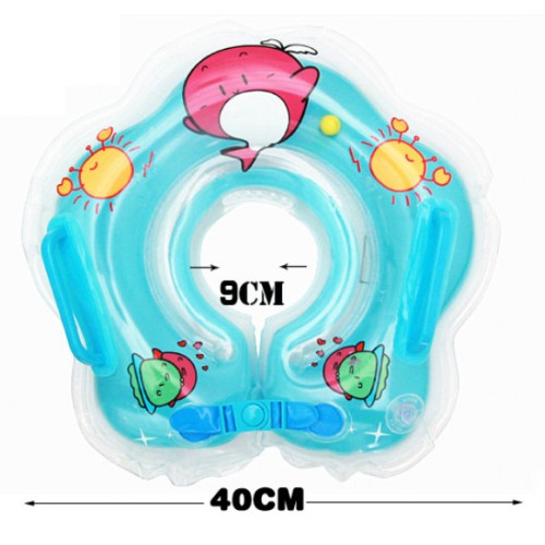 ห่วงยางสวมคอว่ายน้ำ สำหรับทารก ยี่ห้อ ABC ลายปลาโลมา