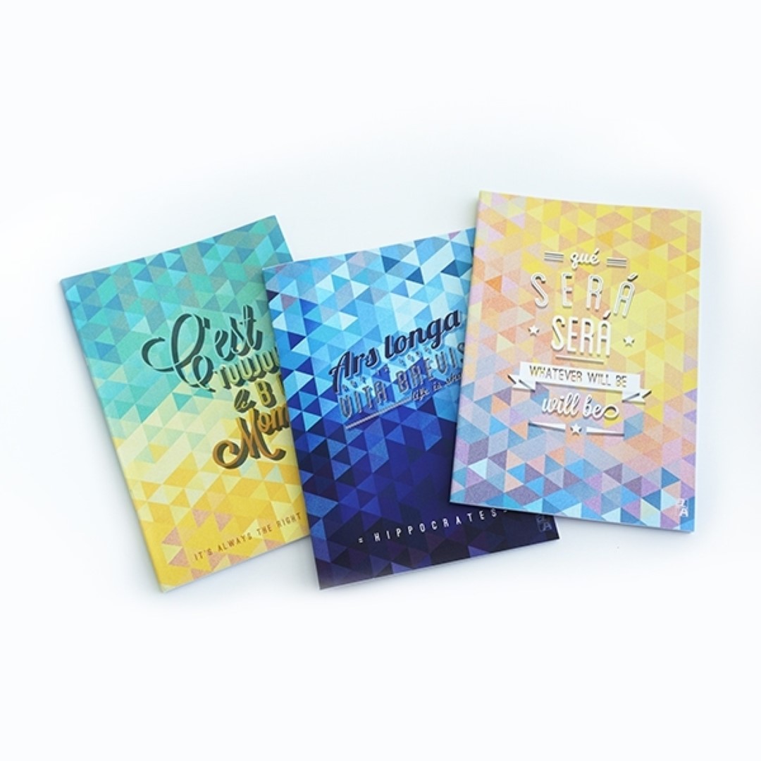 สมุดมุงหลังคา ขนาด B5 80 แกรม ลาย Inspire