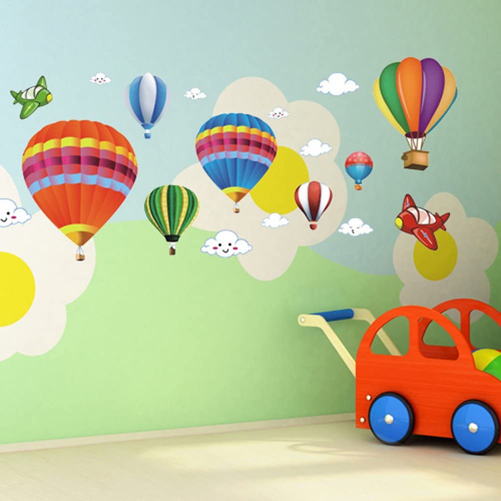 สติ๊กเกอร์ตกแต่งห้องเด็ก สติ๊กเกอร์ตกแต่งผนัง DIY ลายบอลลูน ลอกออกแล้วติดซ้ำได้