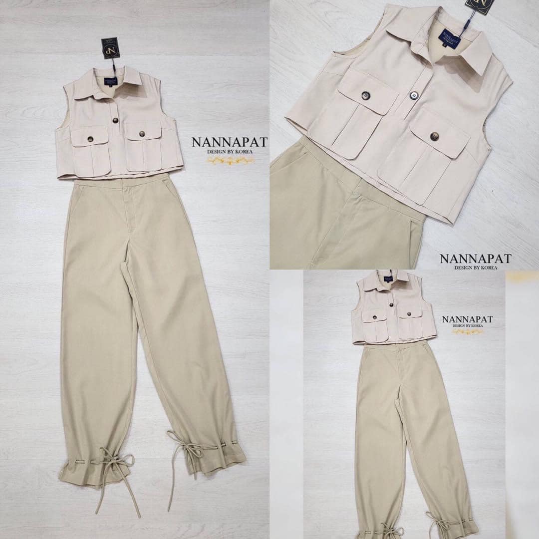 เซ็ท เสื้อ+กางเกงขายาว แนว Everyday look ใส่เก๋ๆ ใส่สบายๆ สินค้าคุณภาพ (พร้อมส่ง)