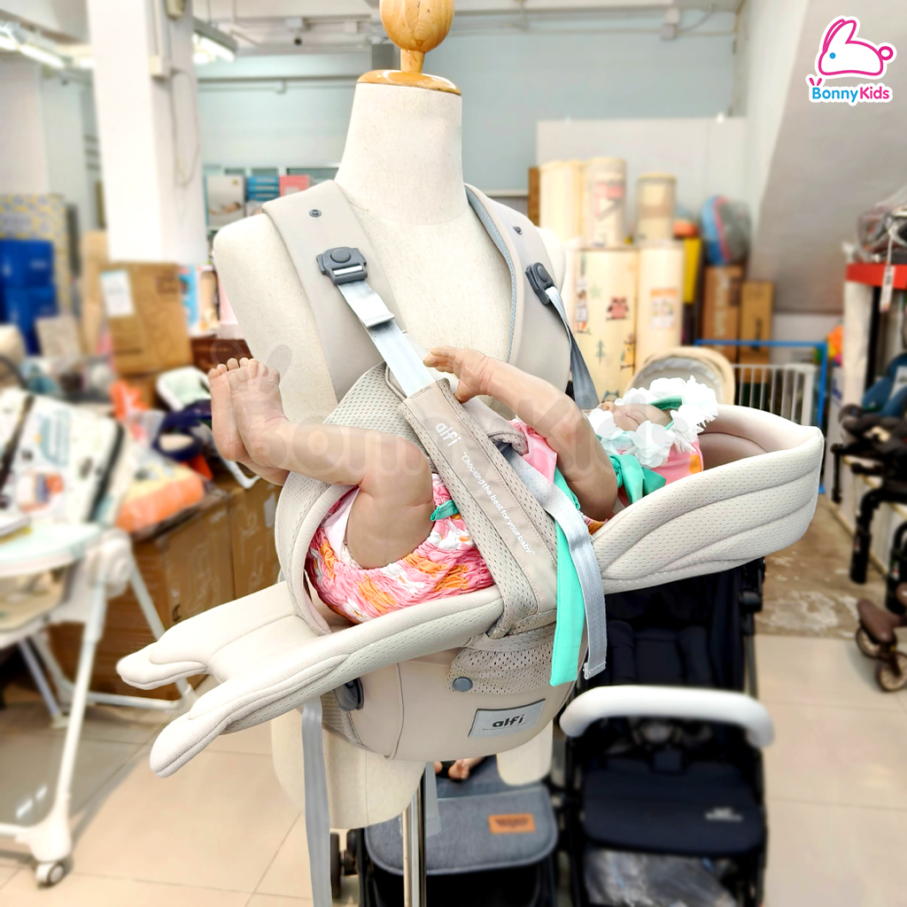 Alfi (อัลฟี่) เป้อุ้มเด็ก มัลติฟังก์ชัน Lulu-4 (Air Mesh) & (Air Mesh PRO+) ผ้าน้ำลายออแกนิค 100% (สำหรับเด็กแรกเกิด-3ปี)
