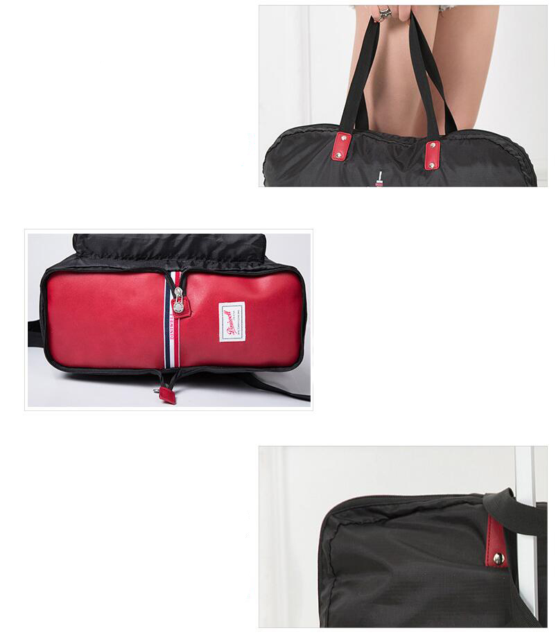 DINIWELL กระเป๋าช้อปปิ้ง กระเป่าเดินทางพับเก็บได้ ความจุ 25 ลิตร ผลิตจากไนล่อนกันน้ำแข็งแรง มี 2 ลายให้เลือก