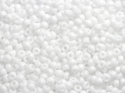 SB11-402 ซีดบีดไซส์เล็ก 2 มิล. สีขาวทึบแสง Opaque white (20 กรัม)