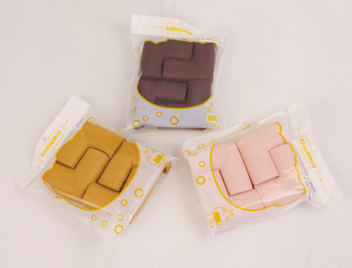 [แพค 4] กันกระแทกมุม กันกระแทกเด็ก แบบหนานุ่ม ตัว L พร้อมเทปกาวสองหน้า!!