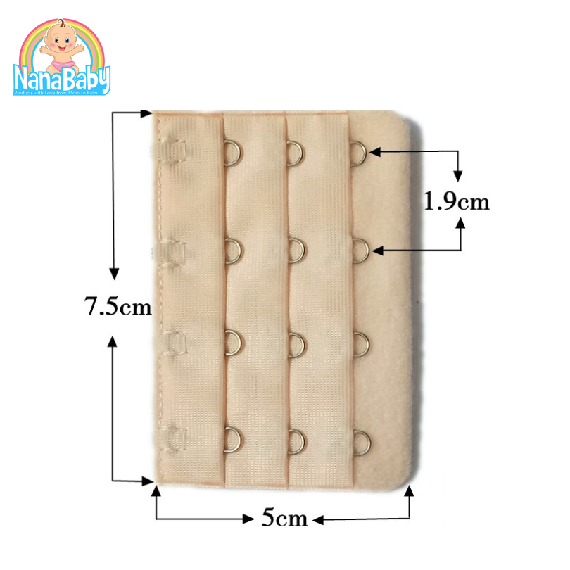 ตะขอเสื้อใน4แถว แผ่นต่อหลังเสื้อชั้นใน 4 ตะขอ สำหรับใส่ด้านหลังเสื้อใน เพิ่มขนาดรอบใต้อก