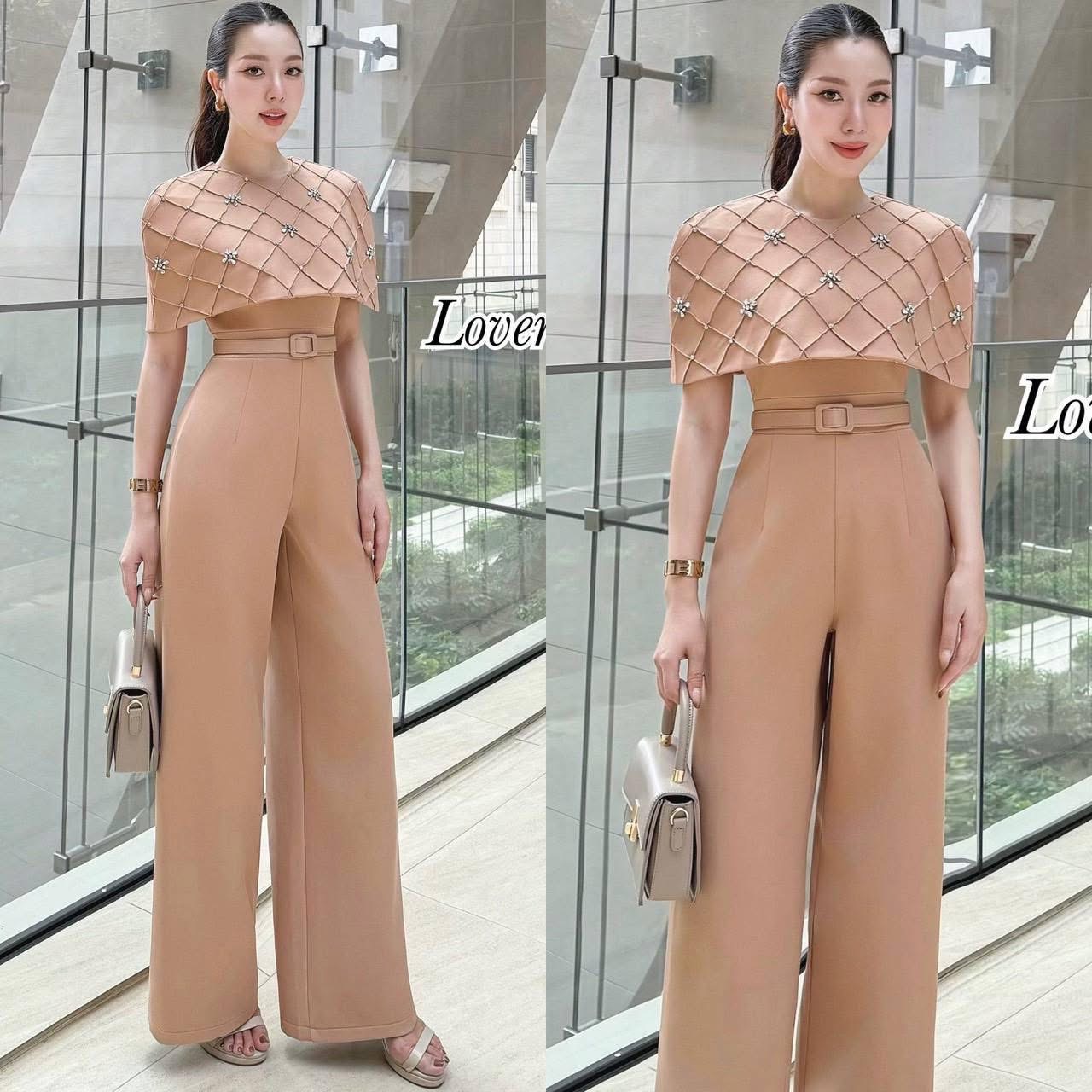 จั้มสูทคลุมไหล่ ปักเพชร ลุคนี้มีความเรียบหรูดูแพงมากๆค้า ดีเทลทรงแขนคลุมไหล่ ตัวเพรชเป็นงานตอกหมุดผสมกับงานเย็บแน่นหนาไม่หลุดง่าย ทรงกางเกงขากระบอกกลางเนื้อผ้าสูทอัดกาว ใส่สบาย : สินค้าคุณภาพ (พร้อมส่ง)