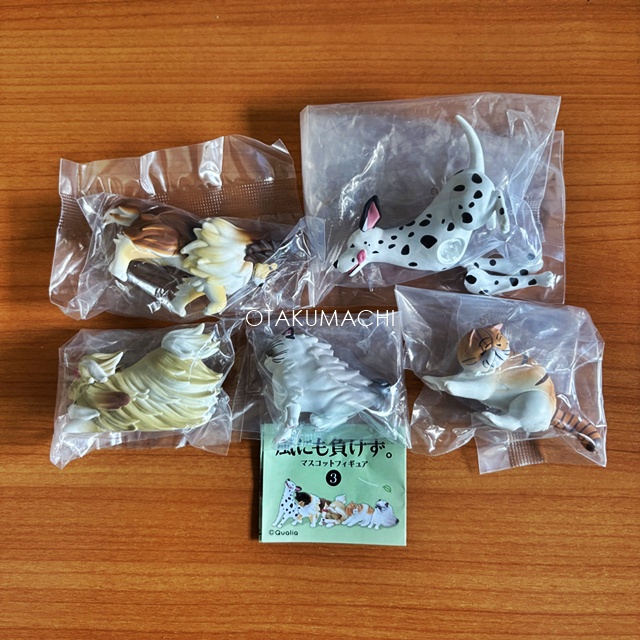 กาชาปองฟิกเกอร์น้องหมาแมว Unyielding to the Wind. Mascot Figure 3