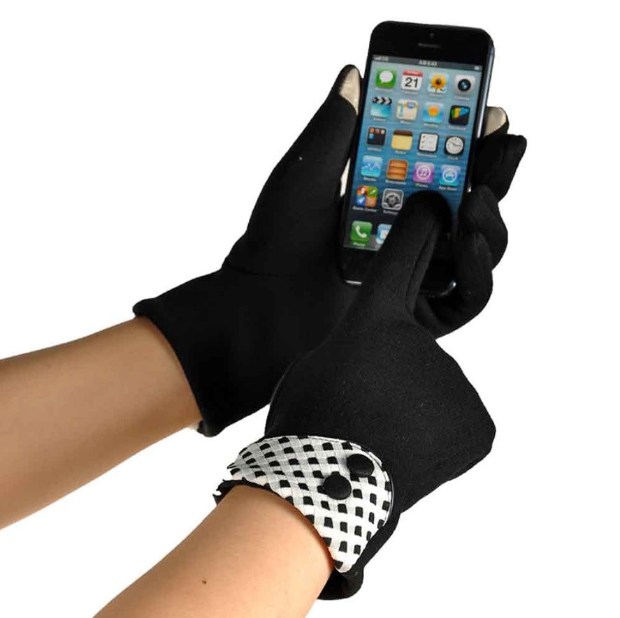 ถุงมือกันหนาว บุขนอุ่นมาก สัมผัสจอมือถือได้