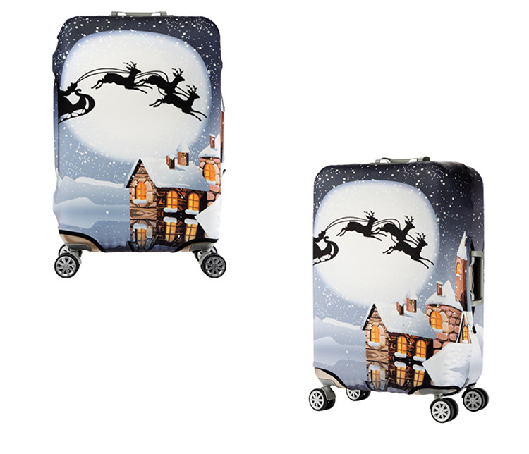 (ผ้ายืด พิมพ์ลาย ขนาด XL) ผ้าคลุมกระเป๋าเดินทาง ขนาด 29 - 32 นิ้ว มี 10 ลาย 10 แบบให้เลือก