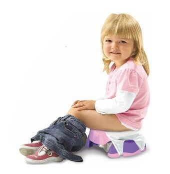 ที่รองชักโครกเด็ก พกพา ฝารองชักโครกเด็ก เบาะรองชักโครกเด็ก ที่รองชักโครกเด็ก กระโถนเด็กพกพา 2 in 1 Potty Trvl-set แถมฟรี !! ถุง 10 ใบ