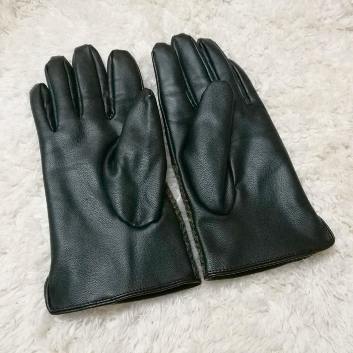 ถุงมือหนัง ขนสัตว์ HARRIS TWEED ติดลบ (ของใหม่)