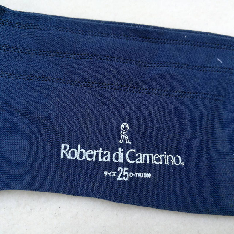 ถุงเท้าชาย ROBERTA DI CAMERINO สีกรม เนื้อดีมาก