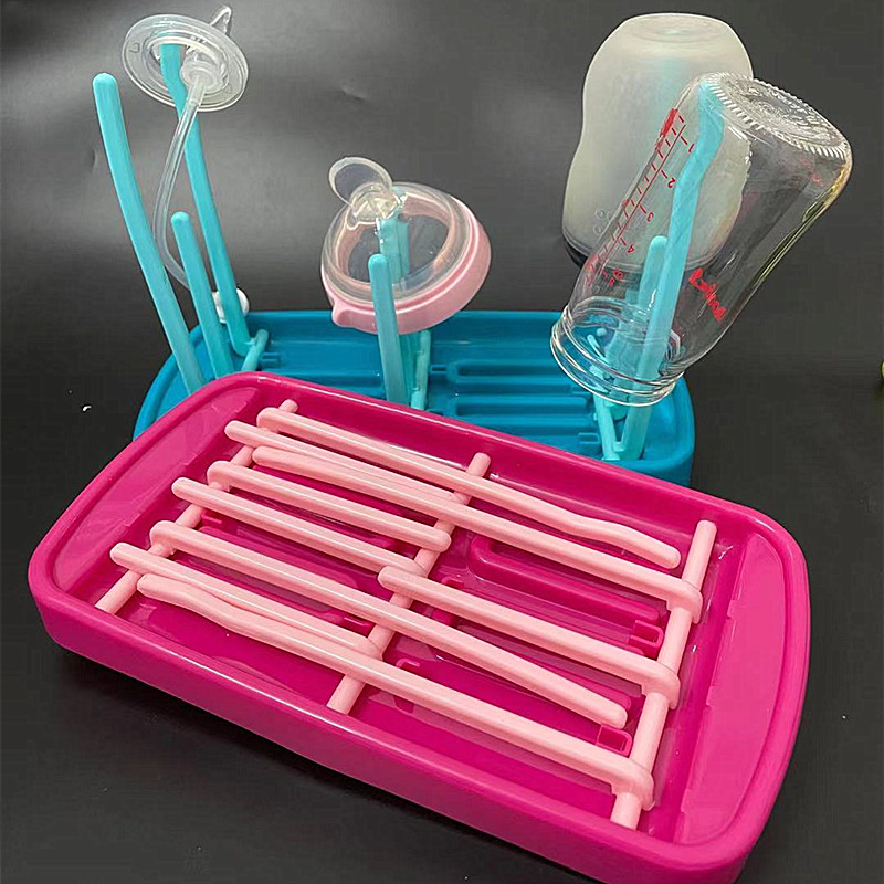 ที่คว่ำขวดนม ที่ตากขวดนม พับได้ วางขวดและอุปกรณ์หลังล้างเสร็จ แบบพกพา NanaBaby