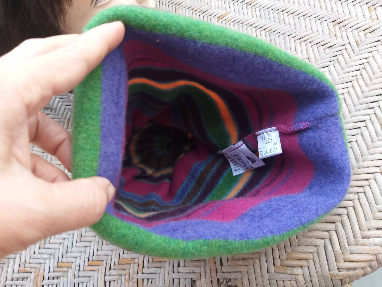 หมวกไหมพรมขนสัตว์ Made in UK (ของใหม่)