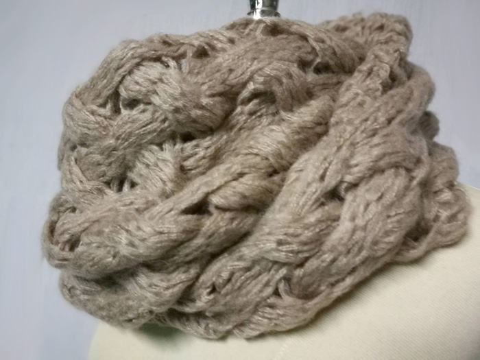 ผ้าพันคอโดนัท ไหมพรมหนานุ่ม สวยมากอุ่นมาก