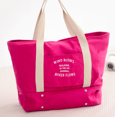 กระเป๋าสะพายผ้าแคสวาส เสียบกระเป๋าเดินทางได้ มีช่องใส่สองชั้นบน-ล่าง กระเป๋าเล็กแยก เหมาะมากสำหรับเดินทาง ท่องเที่ยว มี 7 สีให้เลือก