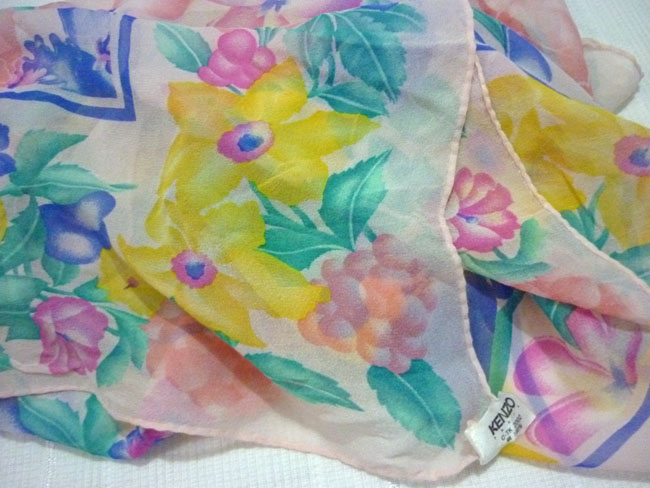 ผ้า silk KENSO ผืนใหญ่มาก สวยมาก