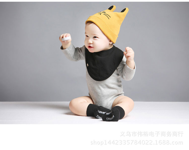 หมวกกันหนาวเด็กเล็ก หมวกเด็กสีแดงรูปแมว เท่ๆ สำหรับเด็กเล็กวัย 3-36 เดือน