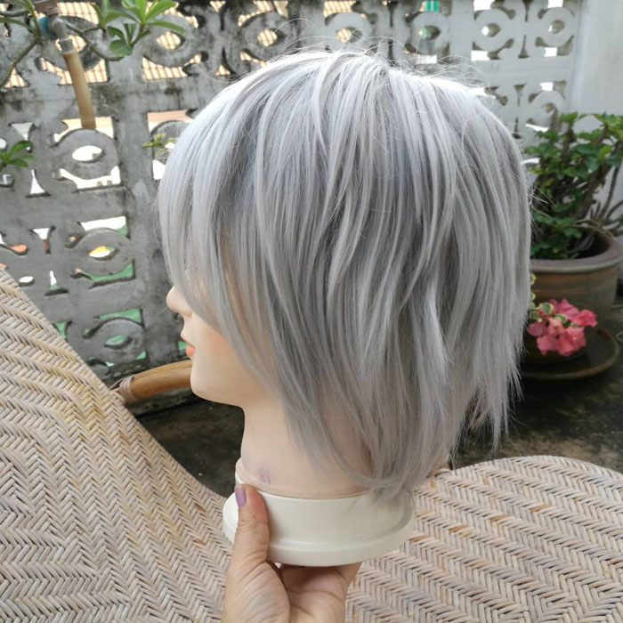 วิกผมสั้น PRICHARA สีเทาบรอนด์ จากญี่ปุ่น สวยมาก