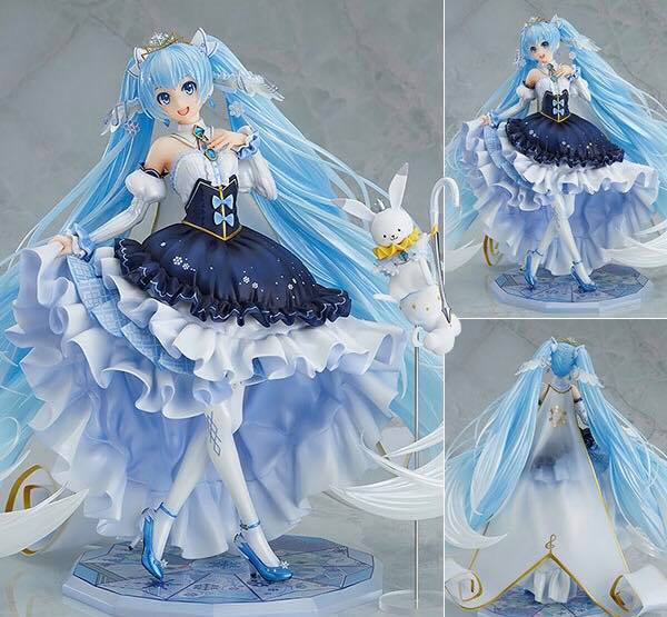 พร้อมส่ง Character Vocal Series 01 Hatsune Miku Snow Miku Snow Princess Ver. 1/7 Complete Figure