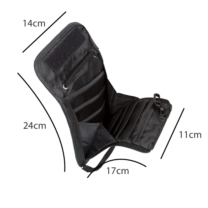 ฺBagsmart กระเป๋าใส่พาสปอร์ตแบบห้อยคอ ป้องกันการขโมยข้อมูลบัตรเครดิตด้วยคลื่น RFID มี 3 สีให้เลือก